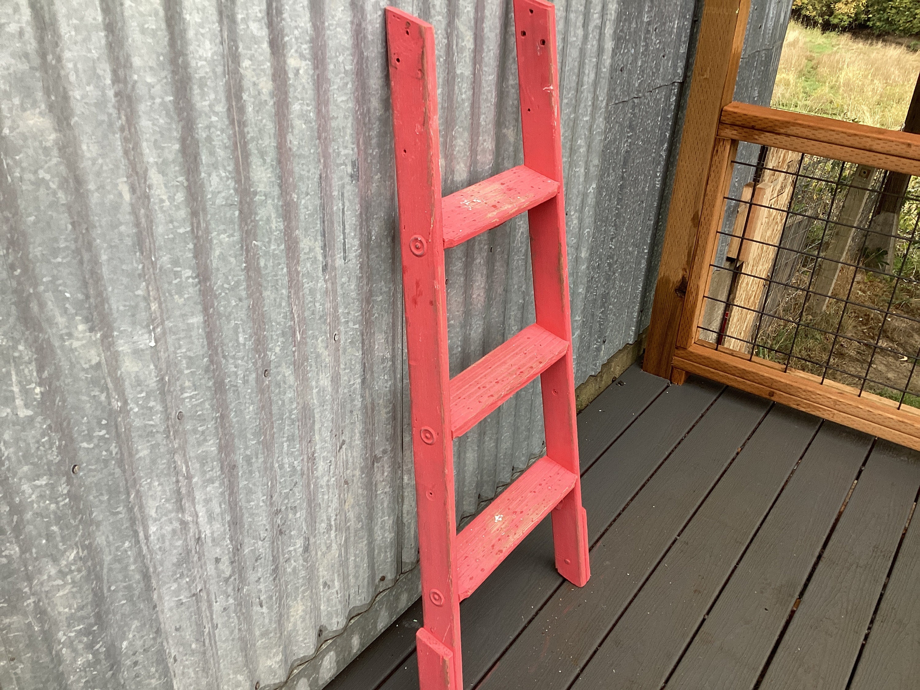 Ladder Primitive Keller Rustic Farm Wood Step - Etsy