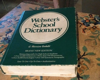 Dictionay Websters High School Hardbound 1980