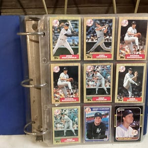 Baseball Cards Book of 343 1980s