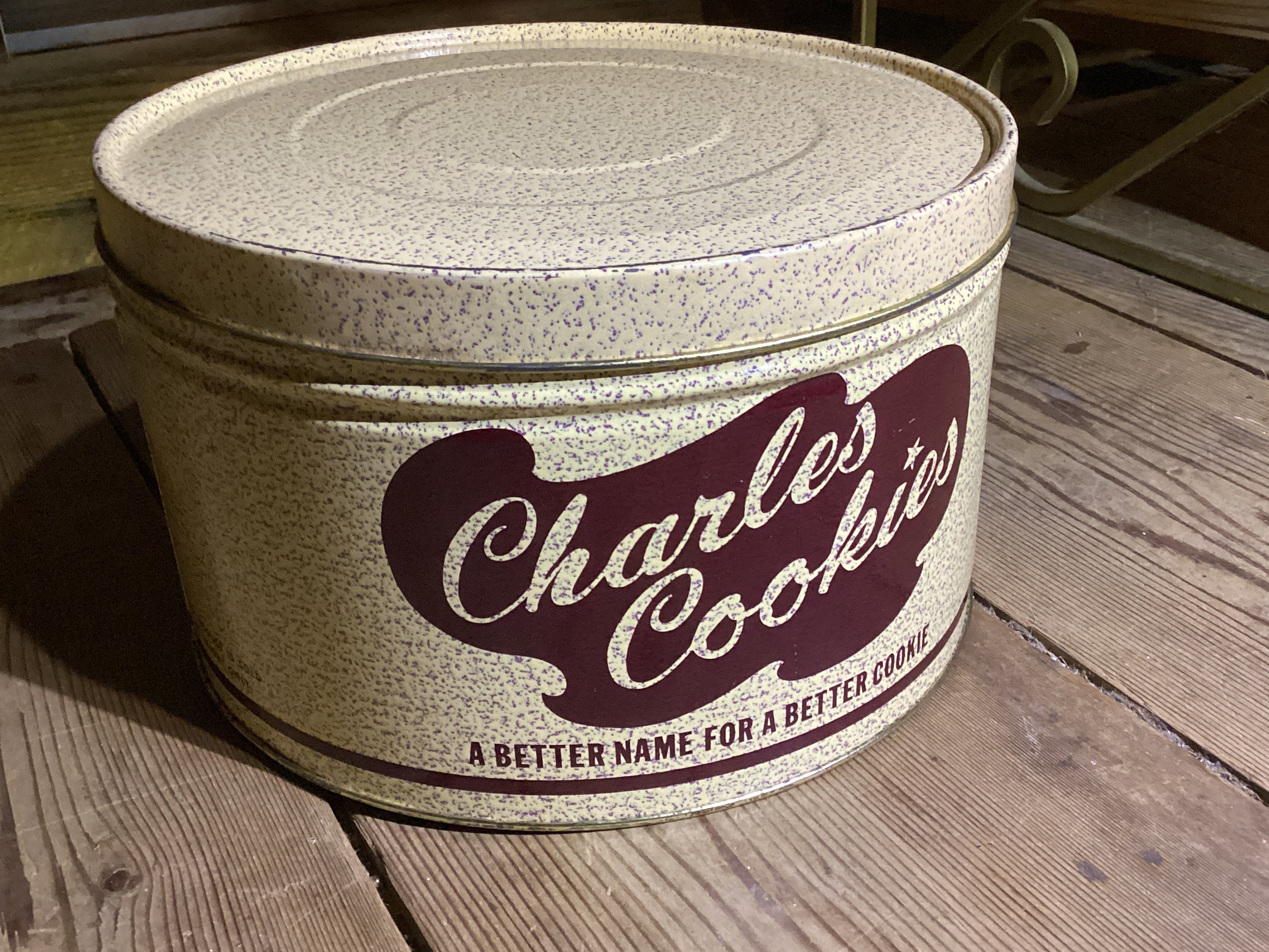 Tin Charlie's Chips Vintage 1960 - Etsy