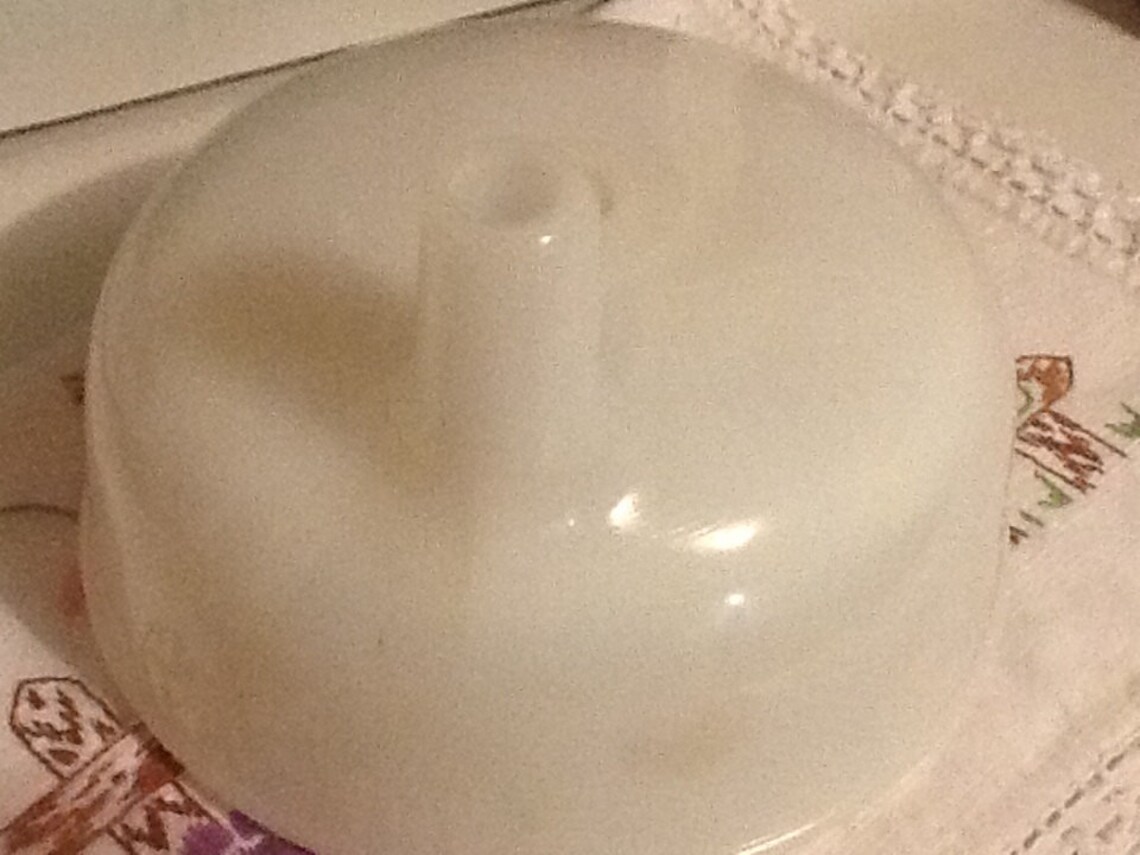 Sunbeam White Milk Glass Mixer Juicer Attachment Etsy