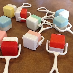Baby Rattle 1930 Plastic Red blue Green