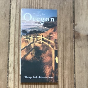 Map Scenic Oregon State 1997
