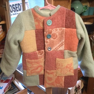 Jacket Wool Handmade Vintage Materials Child size 2/3