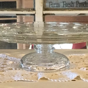 Cake Stand Glass Pedestal