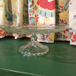 Cake Stand Glass Pedestal