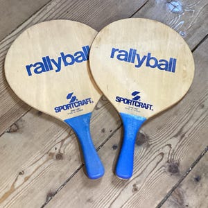 Rally Ball Rackets Wood Sportcraft Vintage