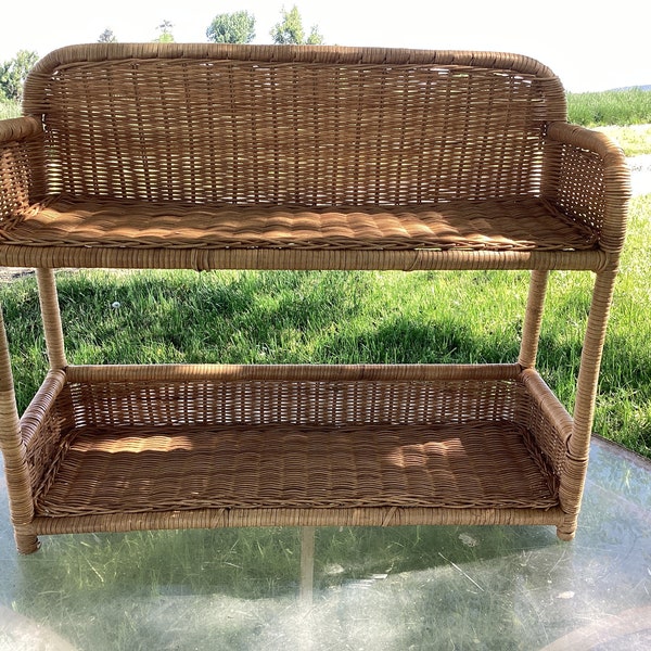 Wicker Shelf Etsy