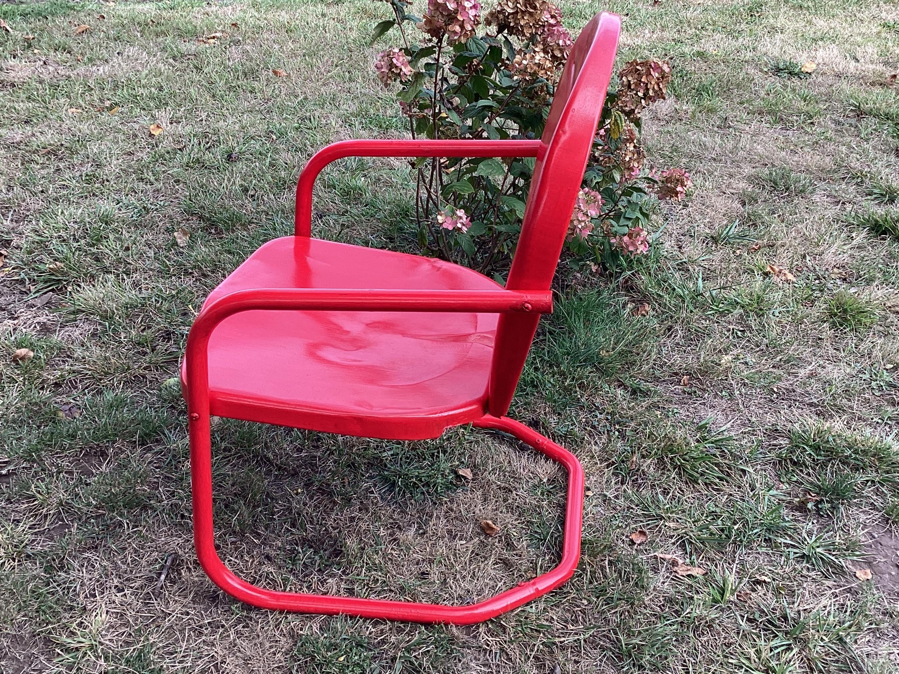 Plan Shell Chair Clam Shell Chair Red Patio Metal Antique - Etsy