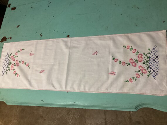 pink dresser scarf Pink Dresser Scarf