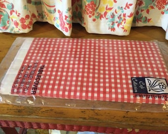 Tablecloth Red Gingham Picnic Paper Decor
