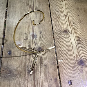 Egg Stand Gold Metal Vintage