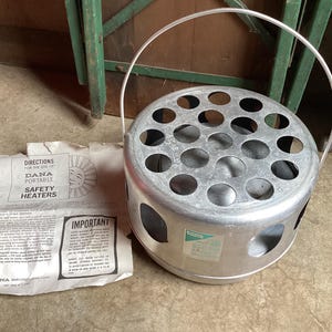 Camping Safety Heater Riverside Aluminum Vintage