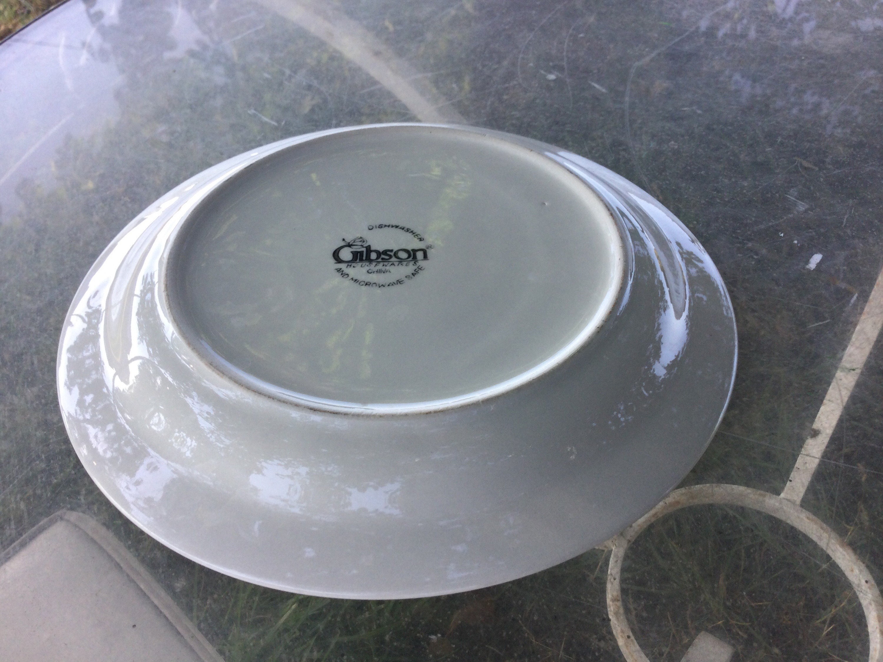 Dinner Plate Daisy Blue Checks Gibson Replacement Etsy UK