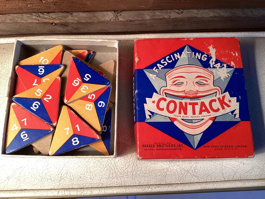 Game Contack 1939 Tile Parker Brothers - Etsy