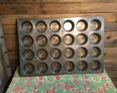 Muffin Pans Commercial Cast Metal Bakery Vintage