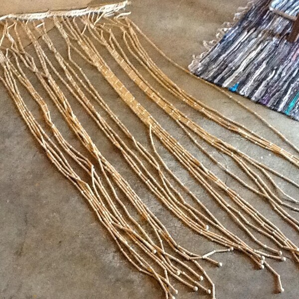 1960 Bamboo Woodstock Hippie Door Hanging Beads