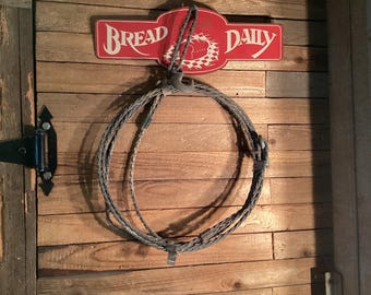 Lasso Rope Metal Hooks Braided Antique