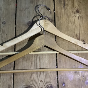 Hangers Wood Mens Vintage Wire