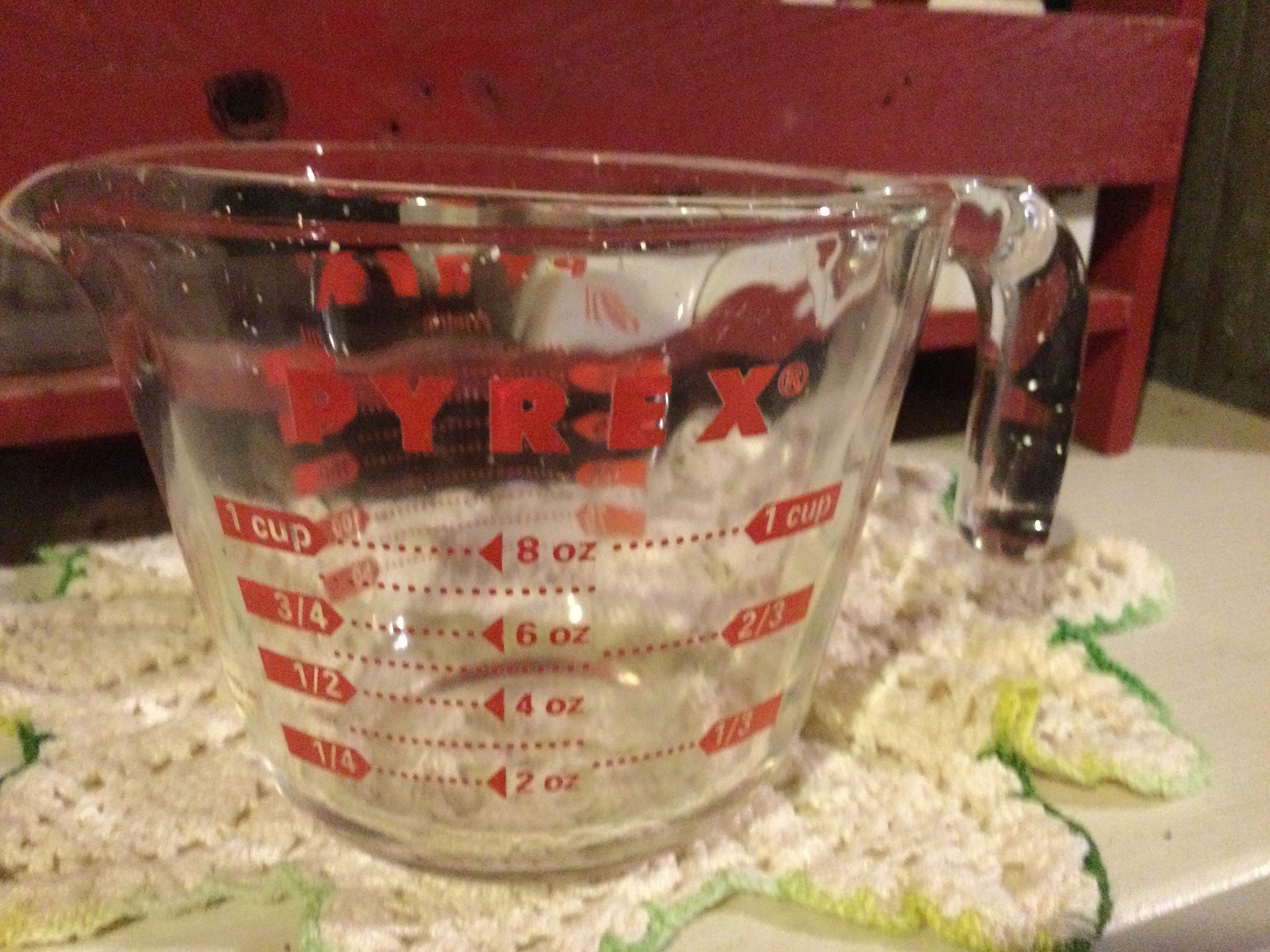 STAR WARS GLASS PYREX 2 CUPS USA MEASURING BAKING CLEAR BLUE HANDLE -  household items - by owner - housewares sale 