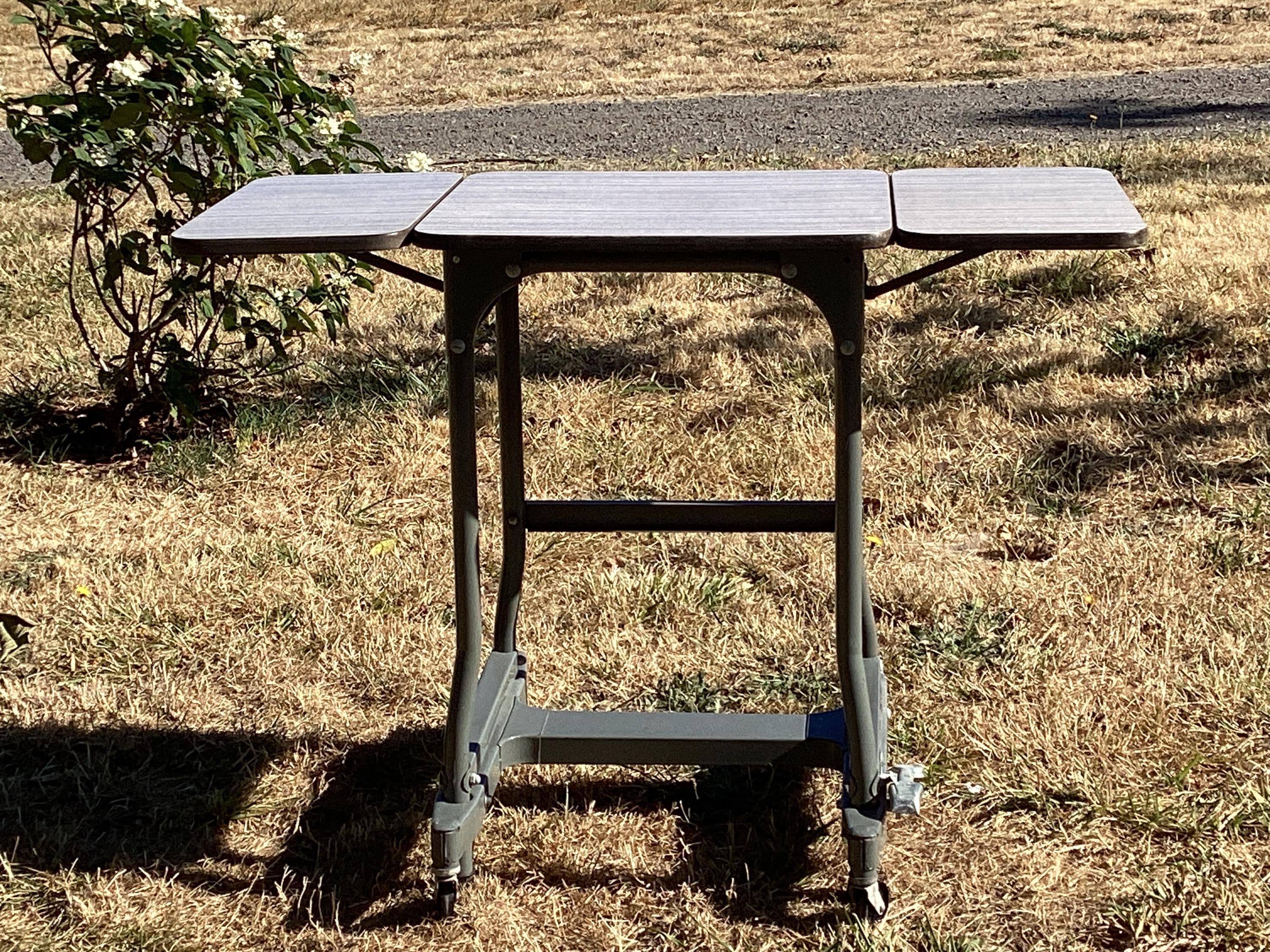 Vintage Wheeled Table - Etsy