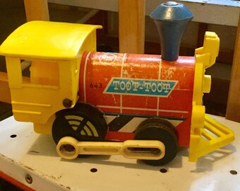 Vintage SHELL Diesel Train German Tinplate Friction Toy in - Etsy
