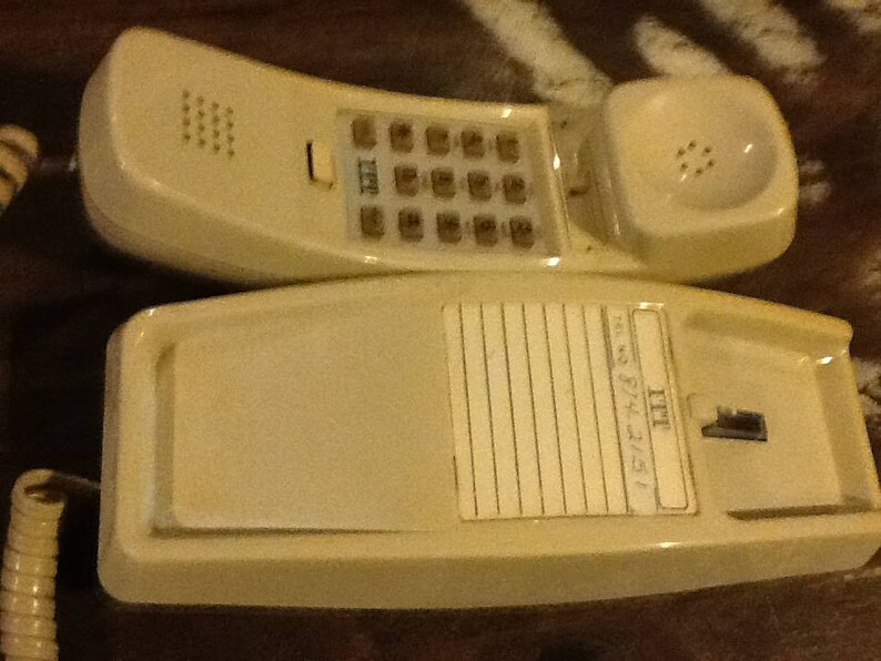 Telephone Push Button Wall Princess Beige