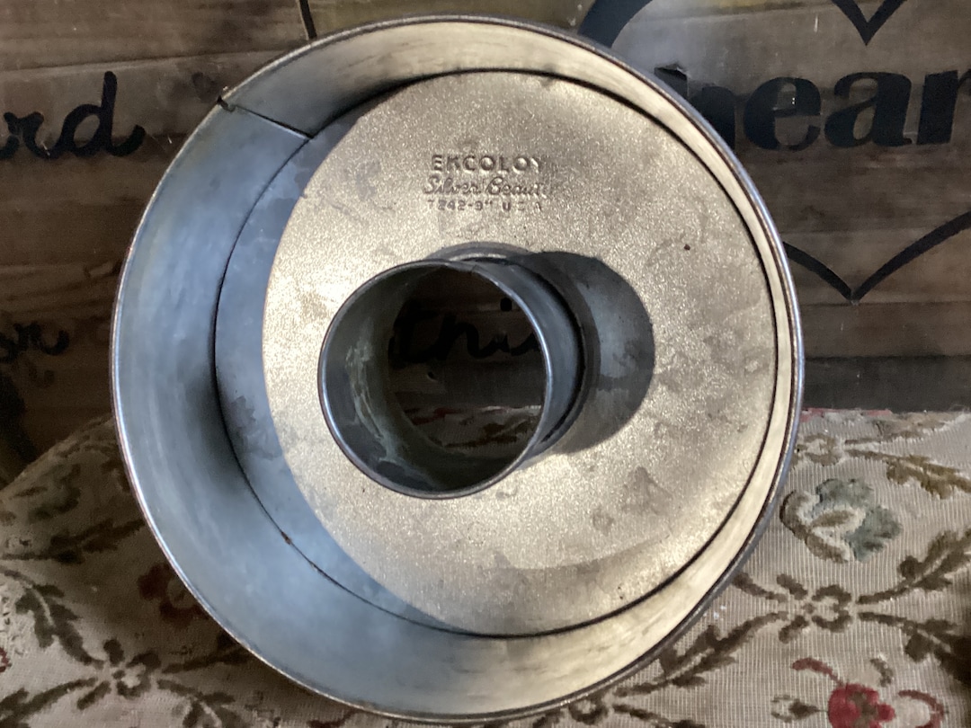 EKCO Cake Pan Antique Angel Food Etsy