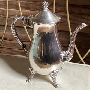 Coffee Tea Pot Silver Plate Antique