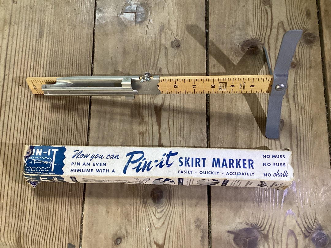 Hem Marker Skirt Pinit Vintage Wood Etsy