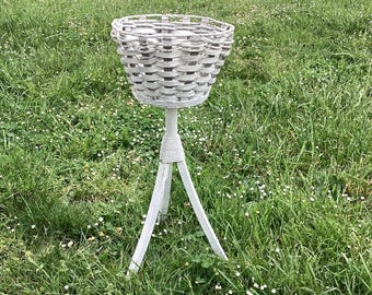 Wicker Flower Stand Plant Antique wedding