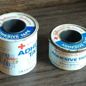 First Aide Tape Metal Vintage Johnson &Johnson