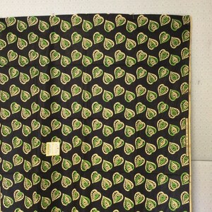 Fabric Hollandais  Mondial Wax Print Green Black