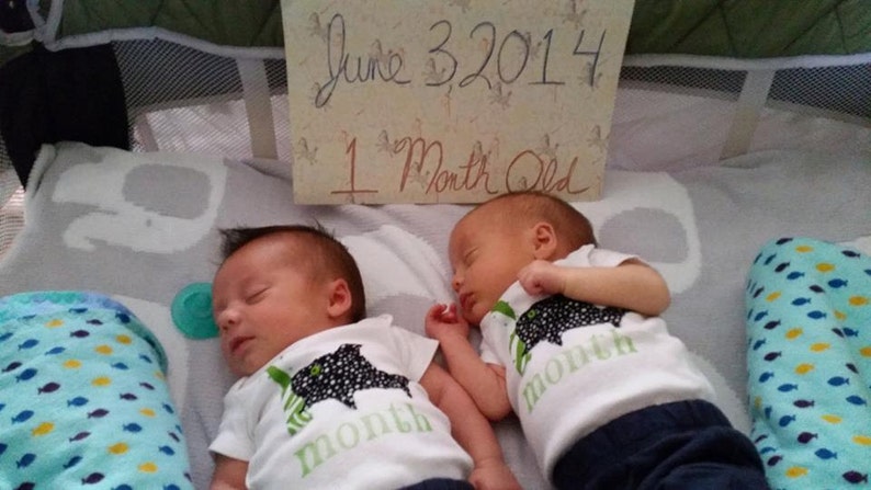 Month-by-Month Nautical Bodysuits 1-3 Months