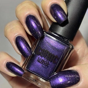 Court Jester, Purple Subtle Shifting Nail Polish with Tiny Holographic Sparkles *V2