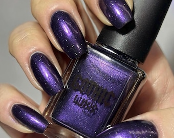 Court Jester, Purple Subtle Shifting Nail Polish with Tiny Holographic Sparkles *V2
