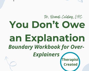 Trauma-Informed Boundary Workbook PDF | People Pleasing Recovery & Emotional Regulation for Overthinking Patterns