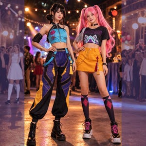 YiJee KPOP - Felpa Con Cappuccio Unisex Per Cosplay, Demon Hunters, Con