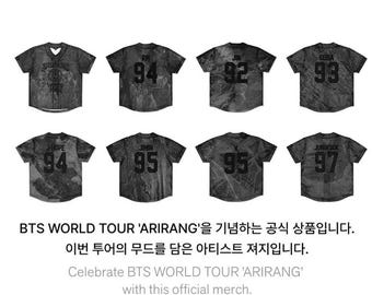 Maglia del tour mondiale Arirang, merchandising del concerto, abbigliamento per fan taglie s-4xl bts kpop