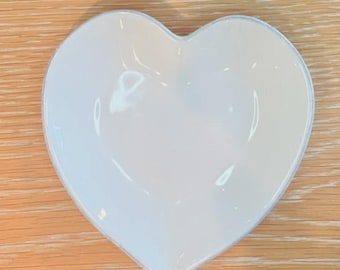 The White Company Heart Plates, Set of 2, Portugal (5x5 inches)
