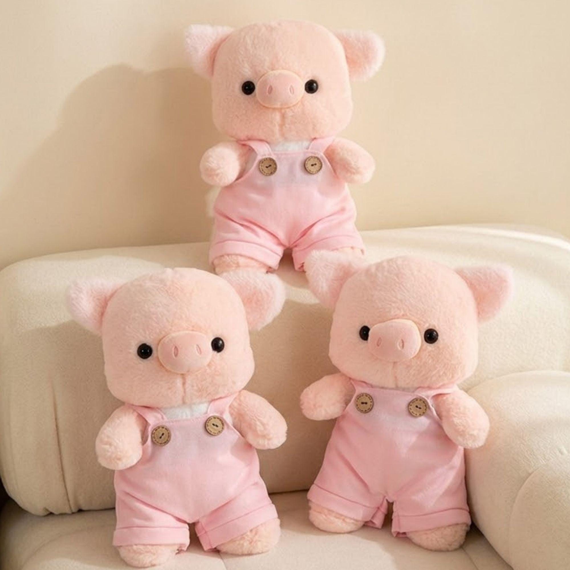 Pippin the Pinkie Pig Plush Toy: Soft Hugging Pillow, Minimalist ...