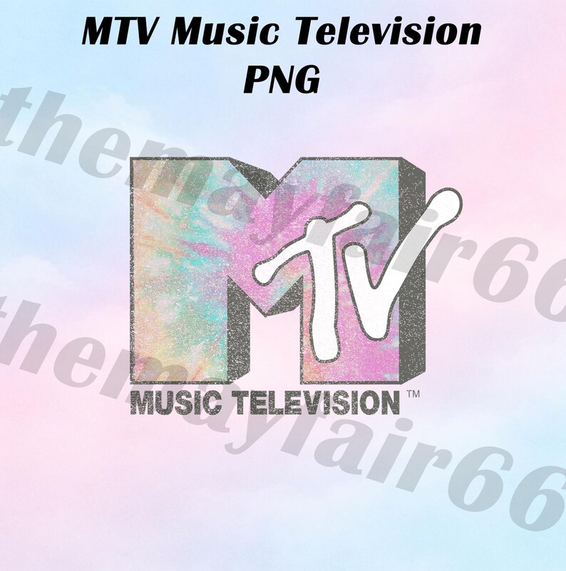MTV Logo PNG Bundle, Vintage Music Television Png, Retro 90s Aesthetic ...