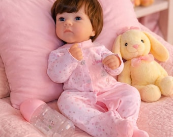 Realistic Silicone Baby Doll, Lifelike Reborn Toddler Girl, Nursery Decor Gift
