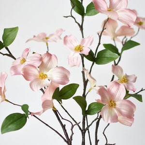 29" Faux Dogwood Branch Stem Blush