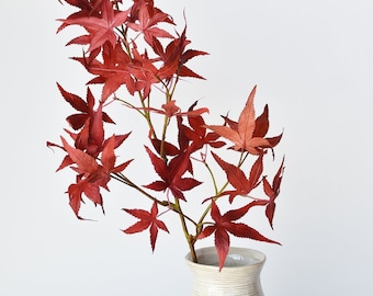 27" Faux Japanese Maple Leaf Stem