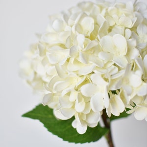 26&quot; Faux Hydrangea Stem White