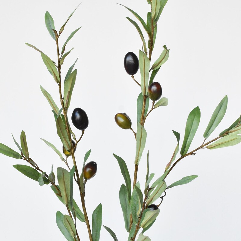 Olive Artificial Stems Etsy