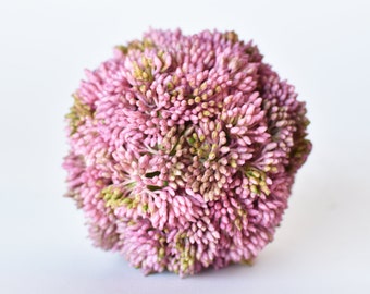 4" Faux Mauve Sedum Ball