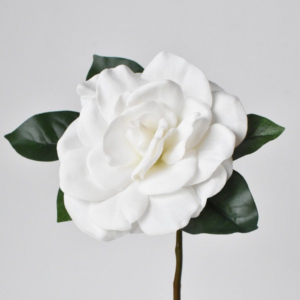 11" Real Touch Faux White Gardenia Pick Stem