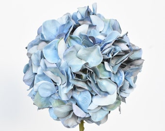 21" Faux Light Blue Hydrangea Stem